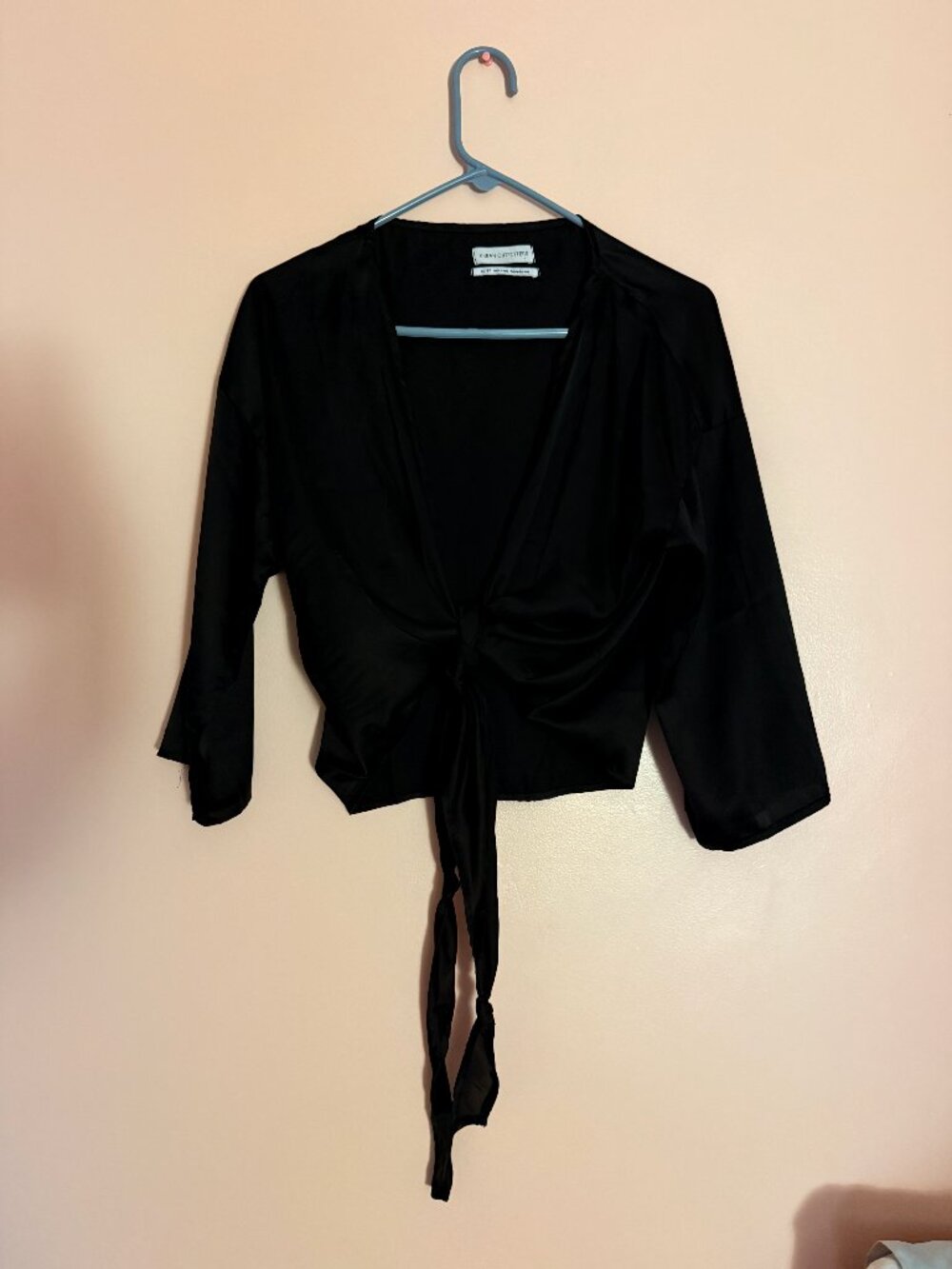 Urban Outfitters Silky Blouse (Tie Front)